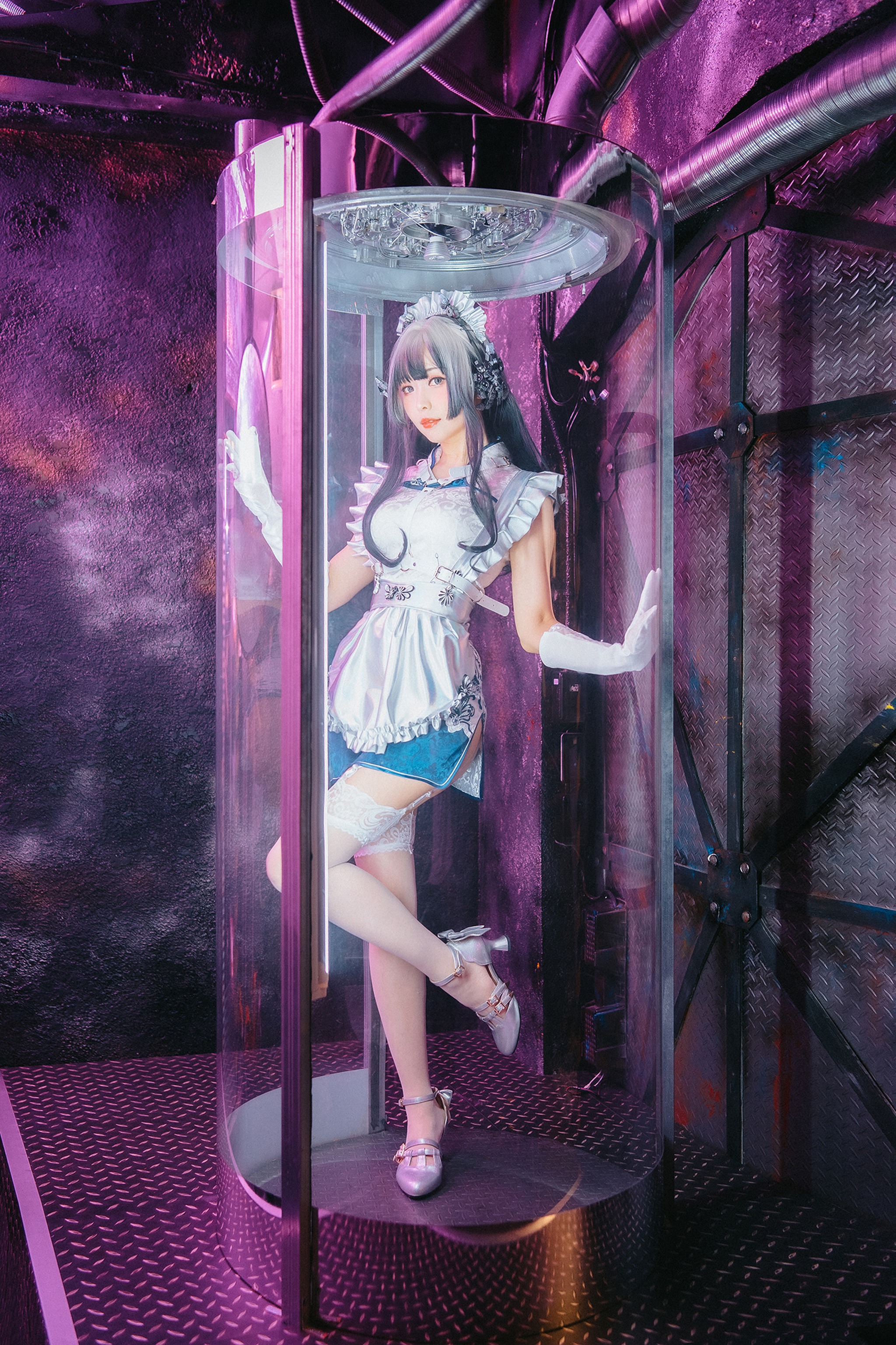 ElyEE子 - NO.137 賽博女僕 Violane青輝石[28P]-XikXak